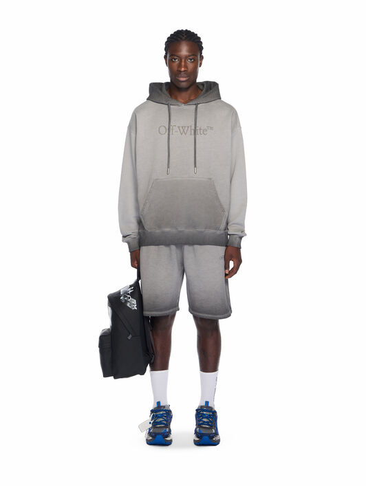 Laundry Diagonal Skate Sweatshorts OFF WHITE Laundry Diagonal Skate Sweatshorts DEGRADÉ BLACK - DEGRADÉ BLACK OMCI013F25FLE00B