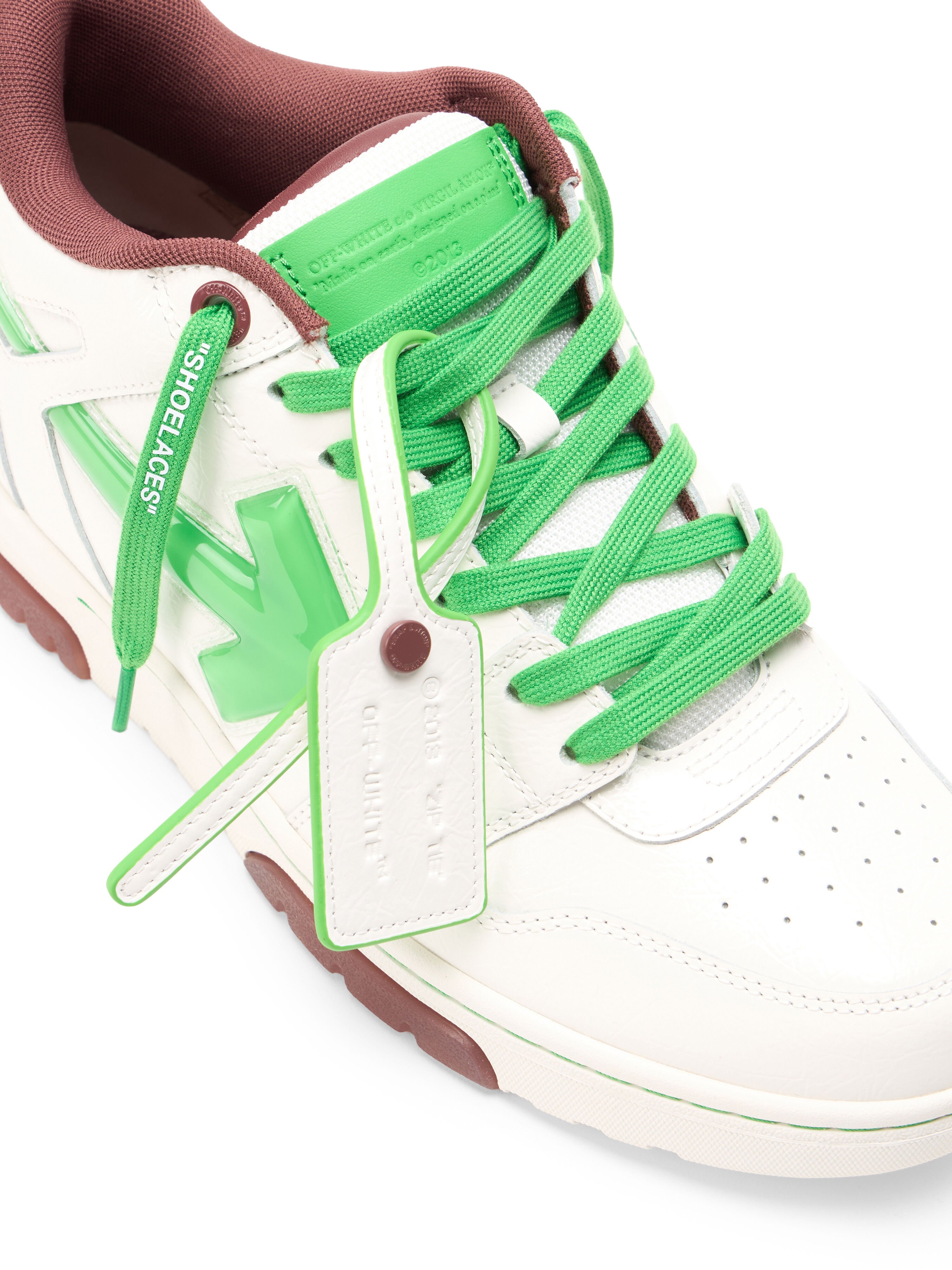 OFF WHITE Sneakers Out Of Office Bubble Arrow WHITE - LIGHT GREEN OMIA189S26LEA009