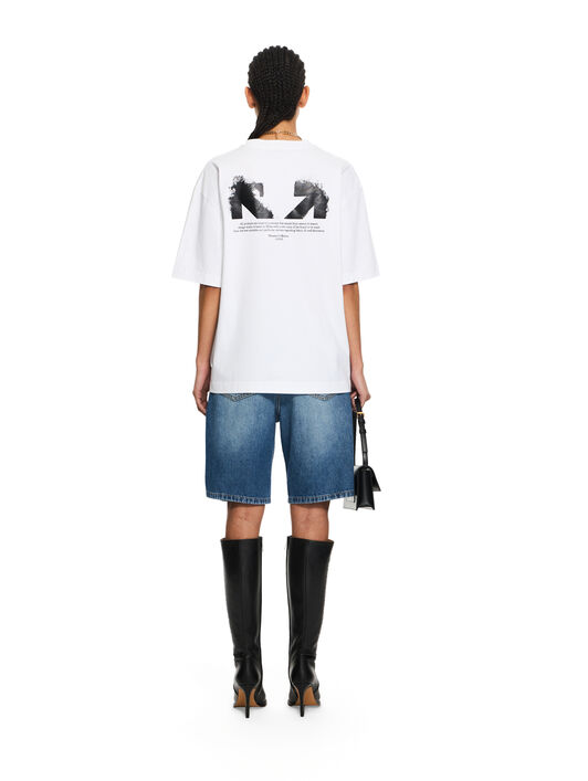 OFF WHITE Half Arrow Skate T-Shirt White-Black 2AA13FS26JER001