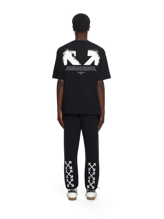 OFF WHITE Heraldic Arrow Cuffed Sweatpant BLACK 44MCH057S26F003
