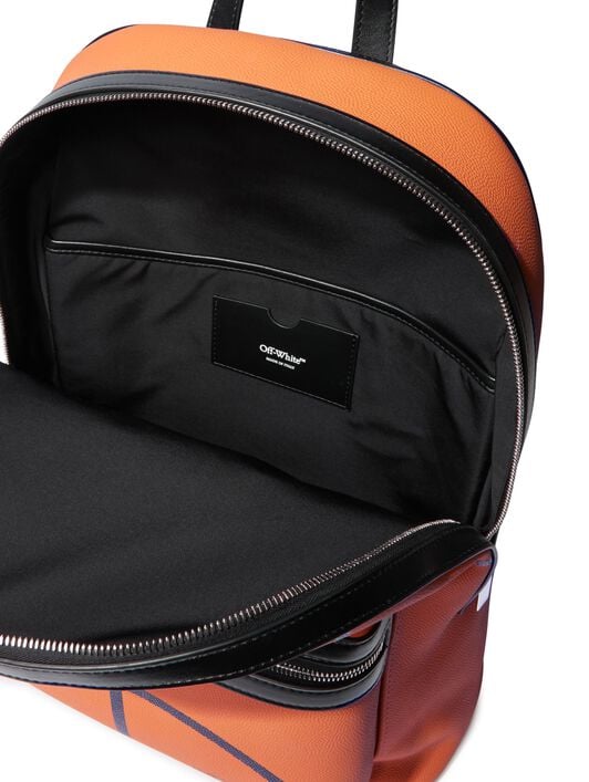 OFF WHITE BASKET ROUND BACKPACK ORANGE OMNB109F24LEA001