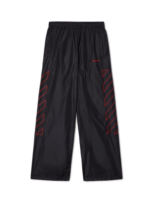 OUTL DIAG NYL TRACKPANT OFF WHITE OUTL DIAG NYL TRACKPANT BLACK OMCJ019F24FAB001