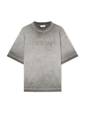 OFF WHITE Laundry Skate Logo Tee DEGRADÉ BLACK - DEGRADÉ BLACK OMAA120F25JER00Q