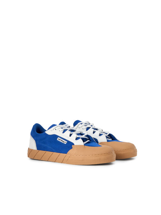 OFF WHITE Vulcanized 779 Suede Sneakers CAMEL - NAVY BLUE OMIA296F25LEA001
