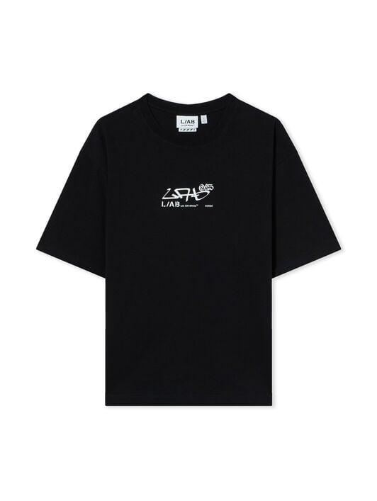 L/AB Graffiti Diagonal T-shirt LAB L/AB Graffiti Diagonal T-shirt BLACK 44LABF26T085