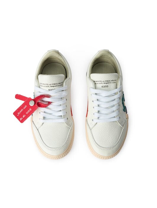 Low Vulcanized Leather OFF WHITE Low Vulcanized Leather WHITE - TEAL OBIA003F25LEA003