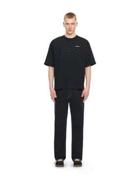 OFF WHITE OW X Swarovski Arrow Skate T-Shirt BLACK - WHITE 44MAA120S26J01E