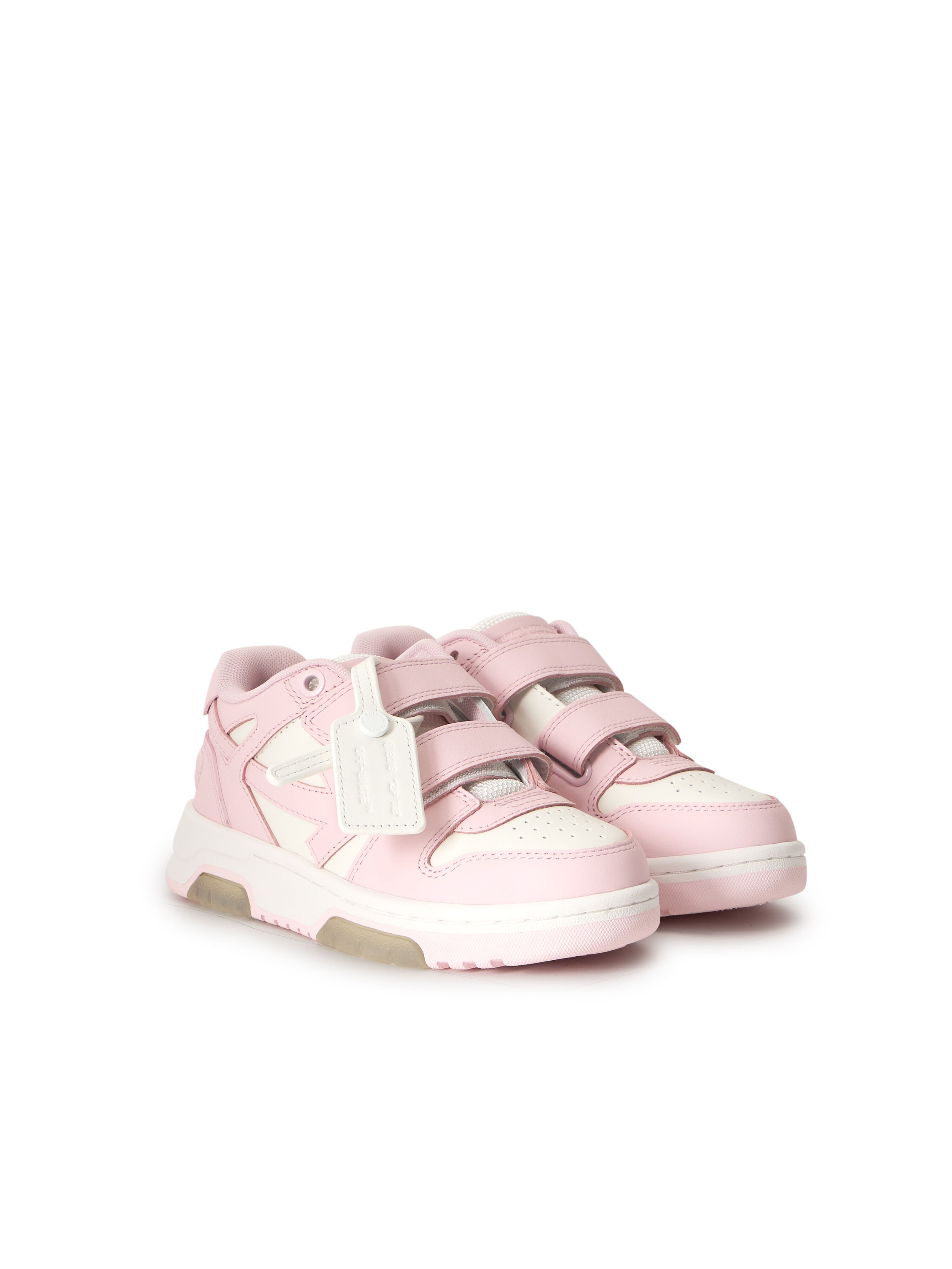 OFF WHITE Strap Out Of Office Sneakers WHITE - SOFT PINK OGIA005S26LEA001