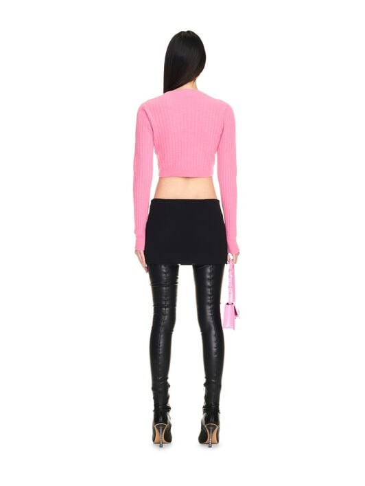 CROPPED WENDE-CARDIGAN OFF WHITE CROPPED WENDE-CARDIGAN ROSA OWHB048F24KNI001