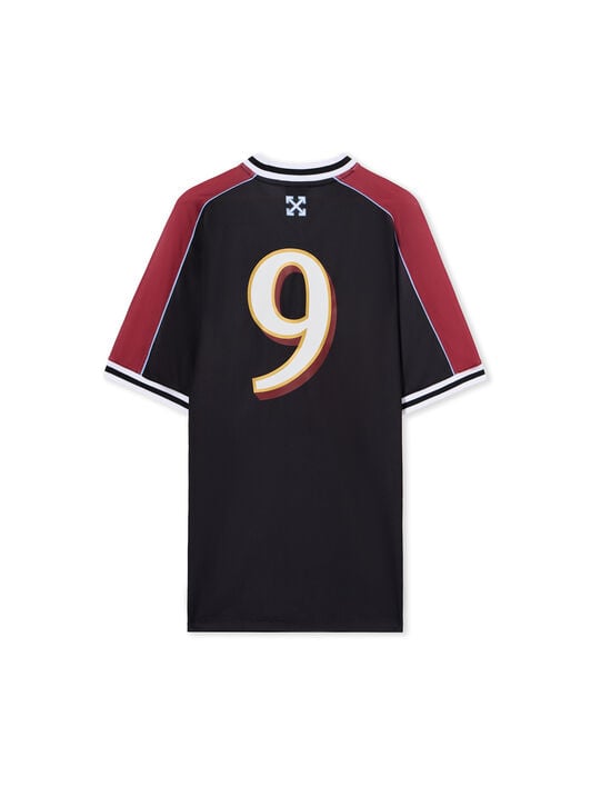 Poly Mesh Soccer Mini Dress OFF WHITE Poly Mesh Soccer Mini Dress BLACK - WHITE OWDH008F25JER001