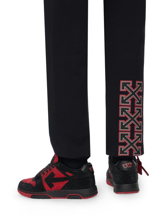 OFF WHITE Off-White™ c/o AC Milan Cuffed Sweatpants BLACK RED 44MCH057G25F001