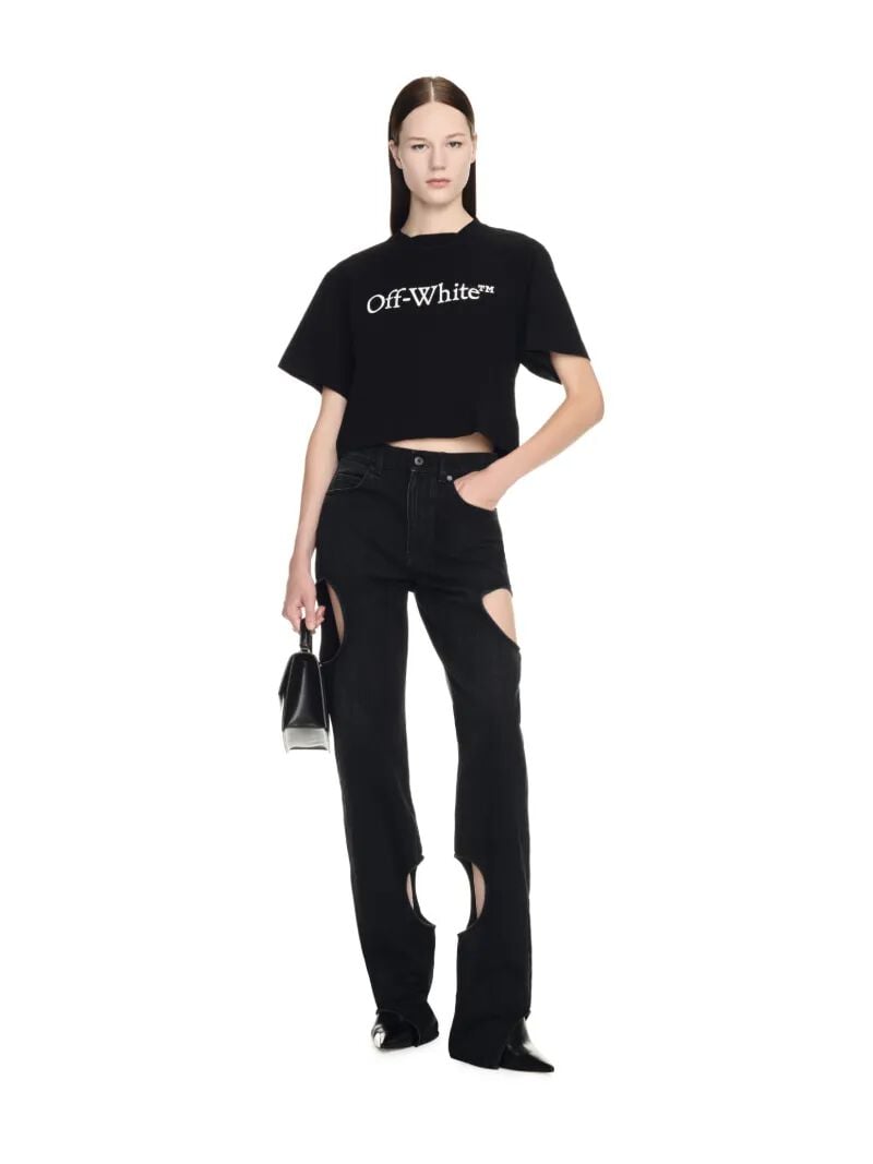 OFF WHITE Vintage Black Meteor Jeans BLACK OWYA06AC99DEN002