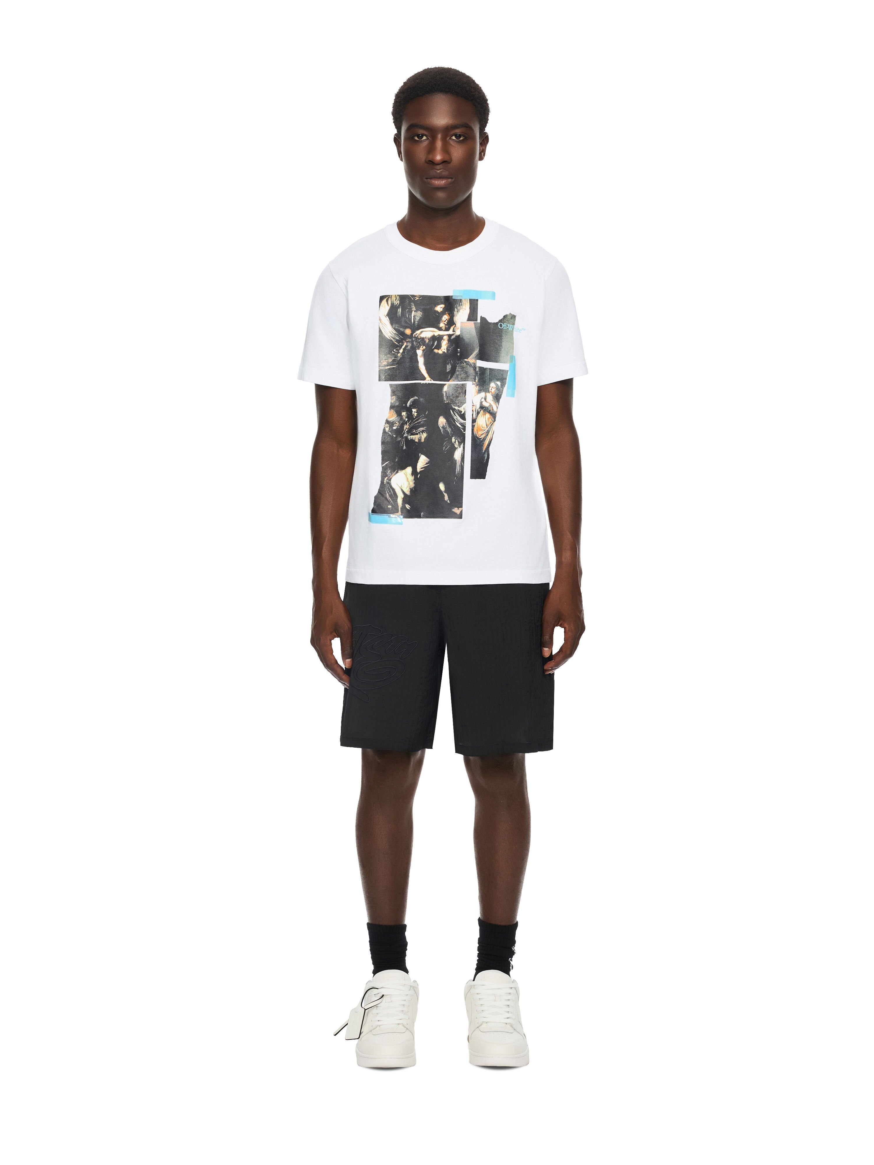 Tape Mercy Regular T-Shirt OFF WHITE Tape Mercy Regular T-Shirt WHITE 44MAA16MF26J00I