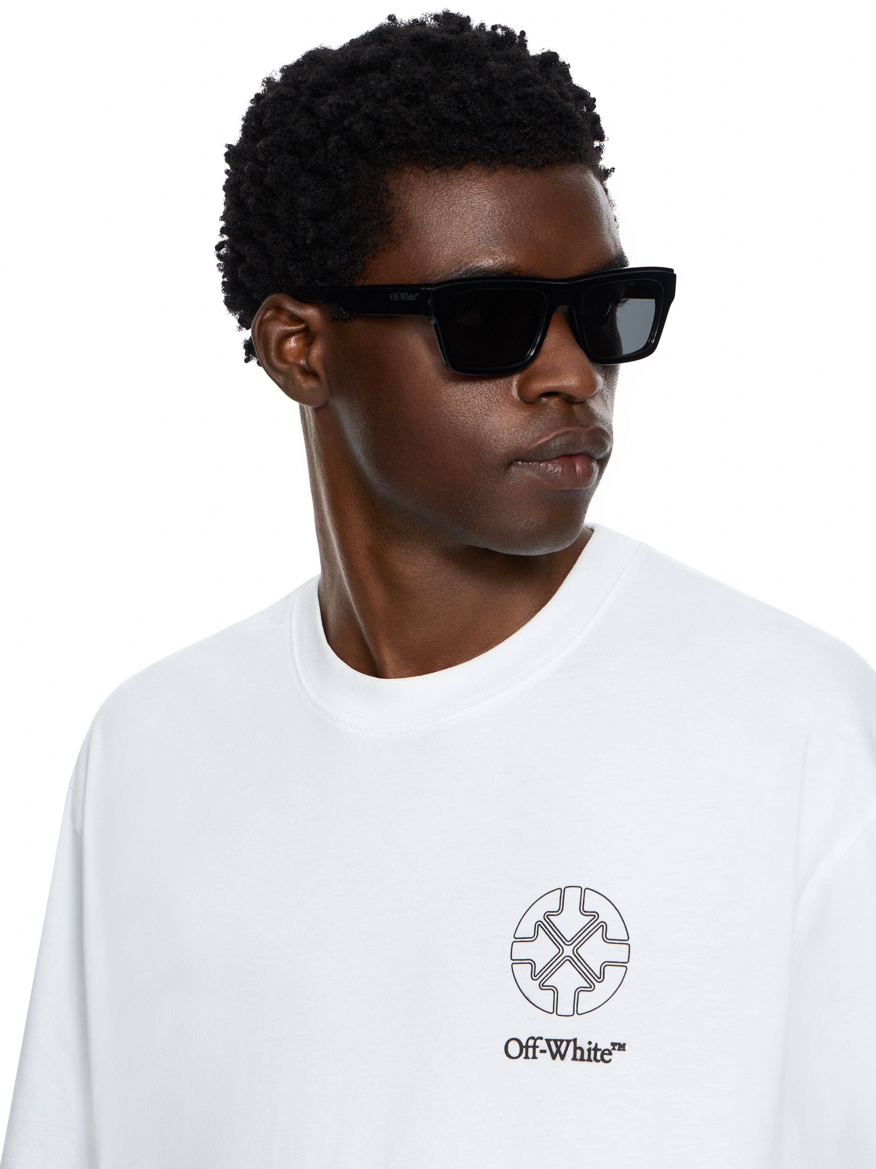 OFF WHITE Offline Half Arrow Skate Short Sleeve T-Shirt WHITE 44MAA120F26J01E