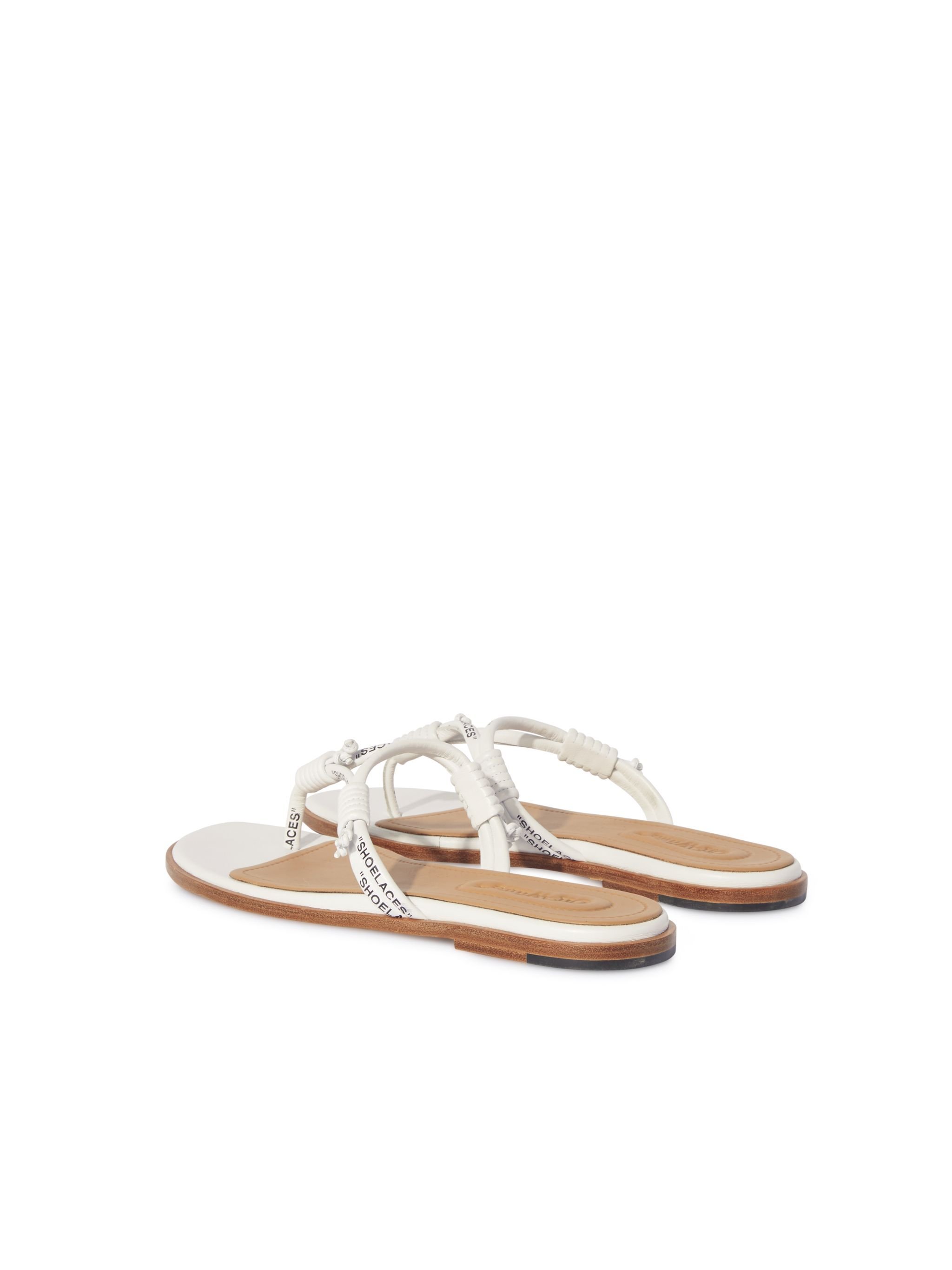 OFF WHITE Weiße Schnürbänder Sandalen WEISS OWIH05DS25LEA001