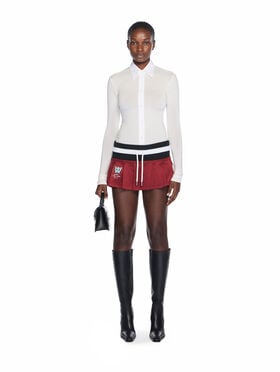 OFF WHITE Second Skin Long Sleeve Shirt WHITE - WHITE OWGE02MF25JER001