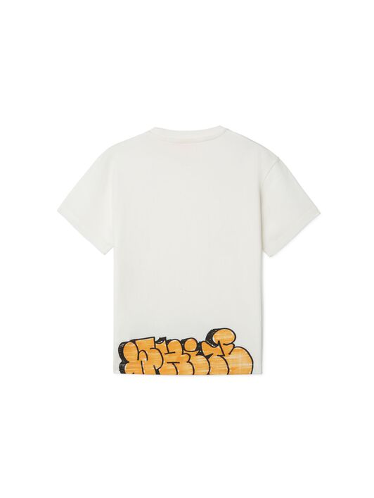OFF WHITE Graffiti T-Shirt WHITE OBAA002S25JER005