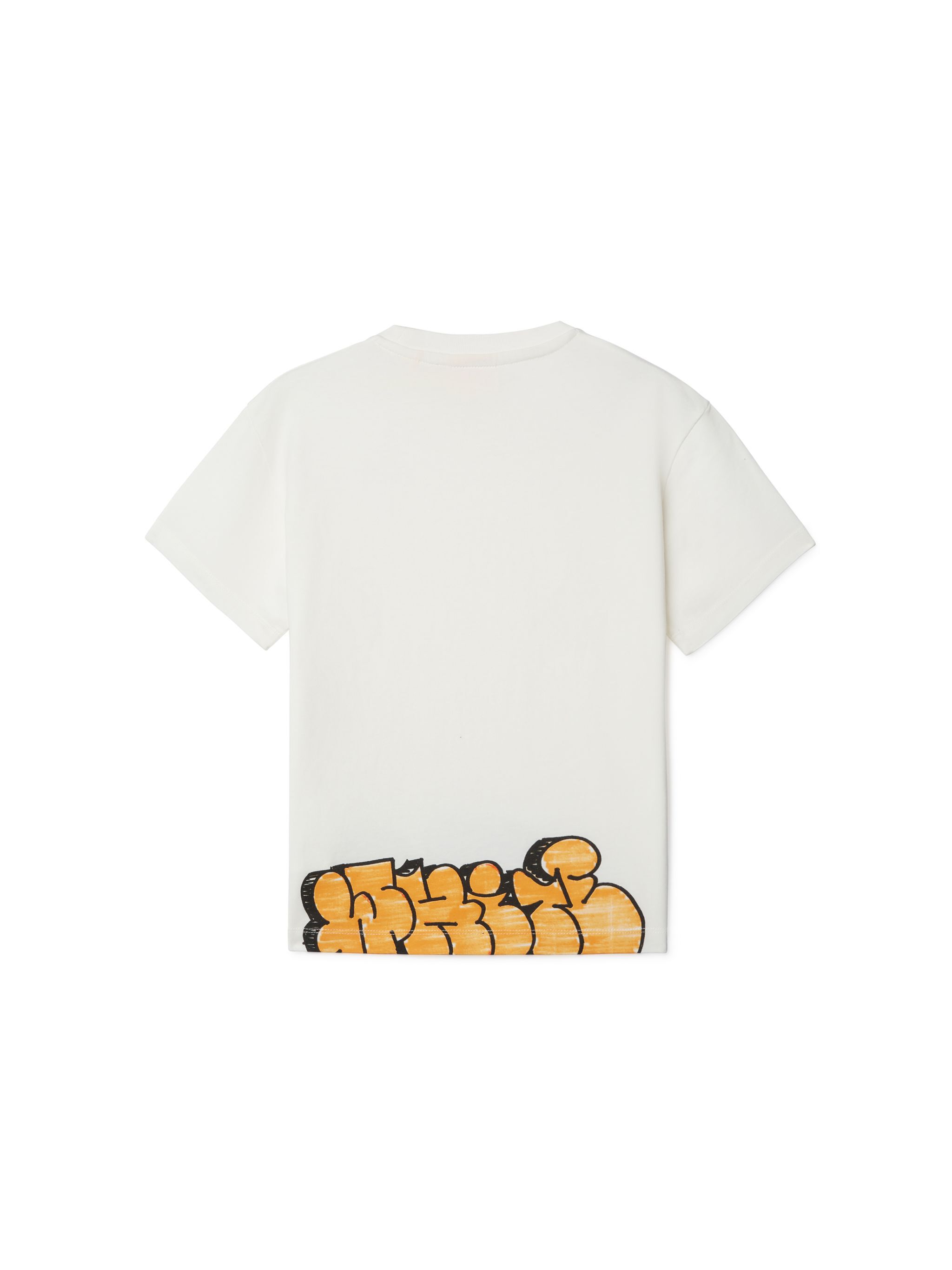 OFF WHITE Graffiti T-Shirt WHITE OBAA002S25JER005