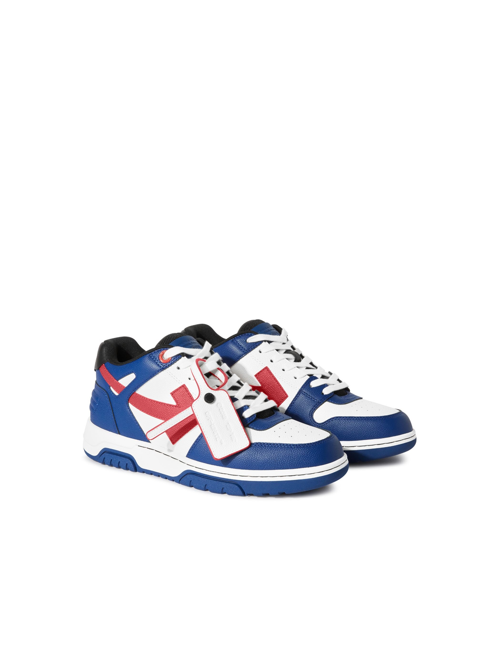 OFF WHITE Out Of Office Basket Leather BLUE OMIA189F24LEA00D