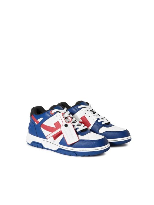 Out Of Office Basket Leather OFF WHITE Out Of Office Basket Leather BLUE OMIA189F24LEA00D