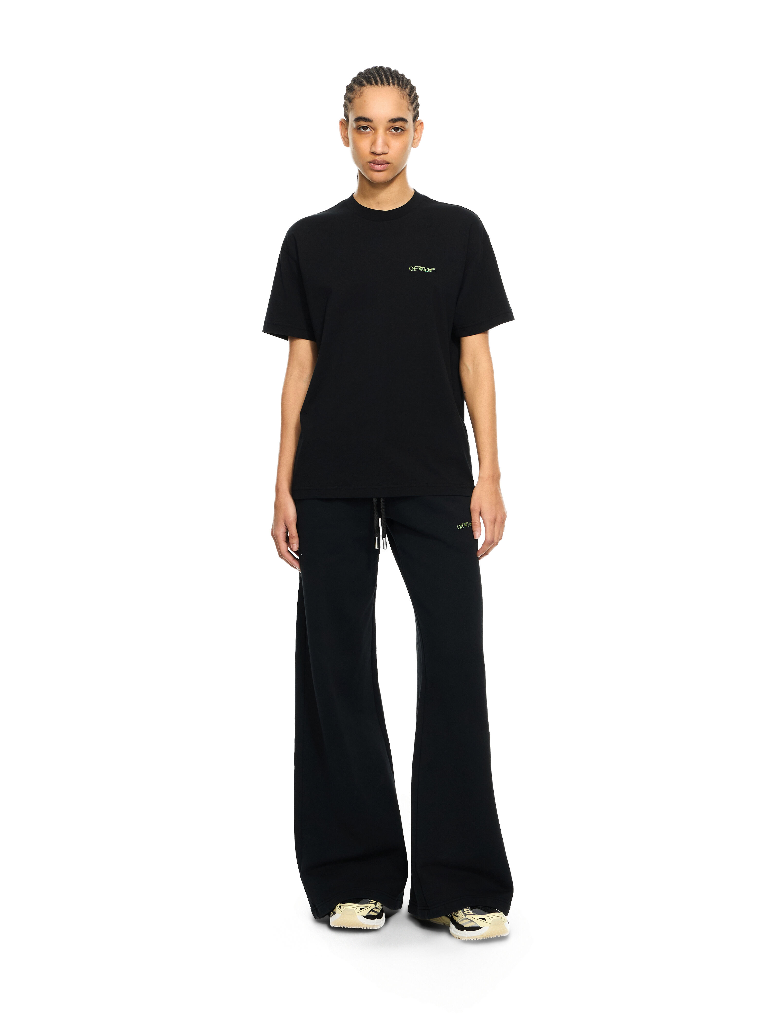 Arrow Leaves T-Shirt OFF WHITE Arrow Leaves T-Shirt Black-Beech 2AA089S26JER004