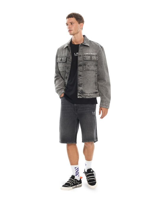 LAB L/AB Trucker Denim Jacket SMOKE FADE 44LABF26D101