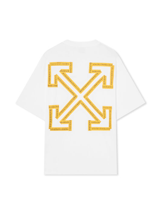 Measuring Tape Arrow Skate T-Shirt OFF WHITE Measuring Tape Arrow Skate T-Shirt WHITE 44MAA120G5J009