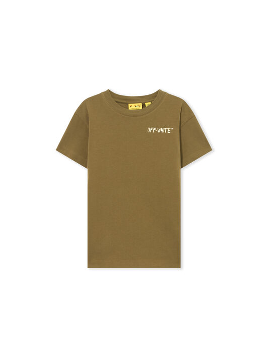 OFF WHITE Arrow Sketch Tee S/S MARTINI OLIVE 44BAA002S26J005