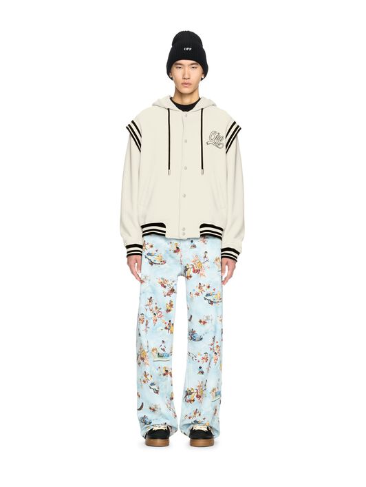 OFF WHITE White Fleece 00 Varsity NEUTRALS OMEK003S25JER001