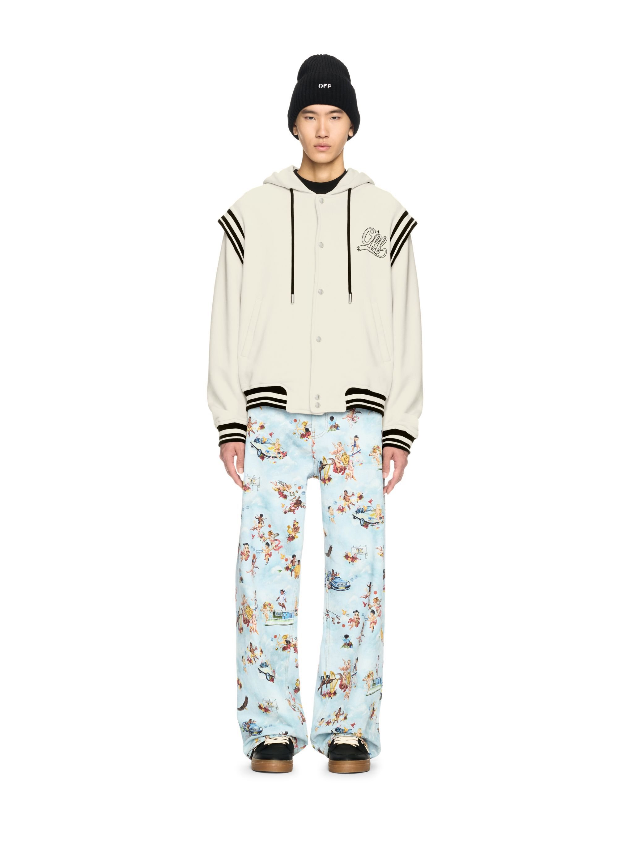 OFF WHITE White Fleece 00 Varsity NEUTRALS OMEK003S25JER001