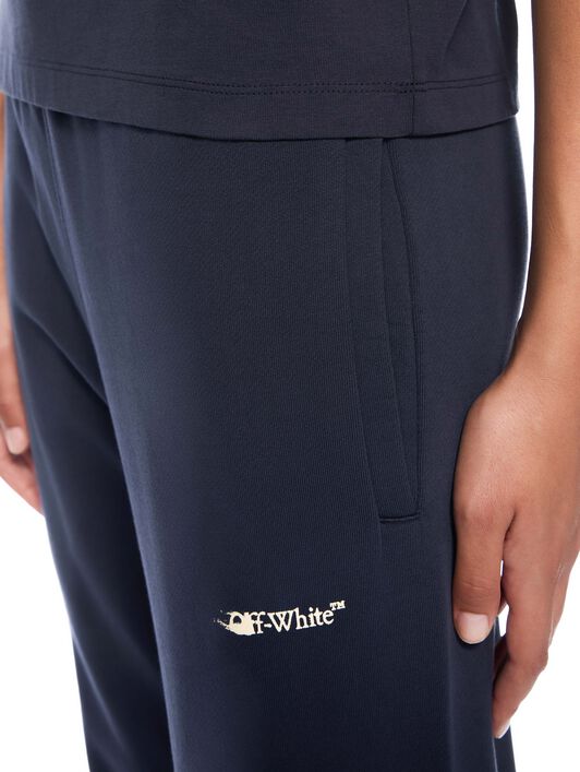 Ink Arrow Cuff Sweatpants OFF WHITE Ink Arrow Cuff Sweatpants DARK SAPPHIRE-DOUBLE CREAM OWCH006F25FLE001