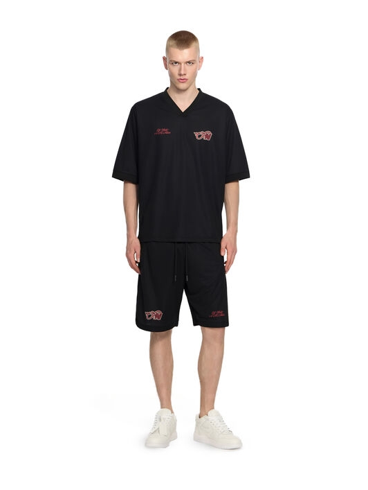 OFF WHITE Off-White™ c/o AC Milan Tech Shorts BLACK RED 44MCI01DG25F001