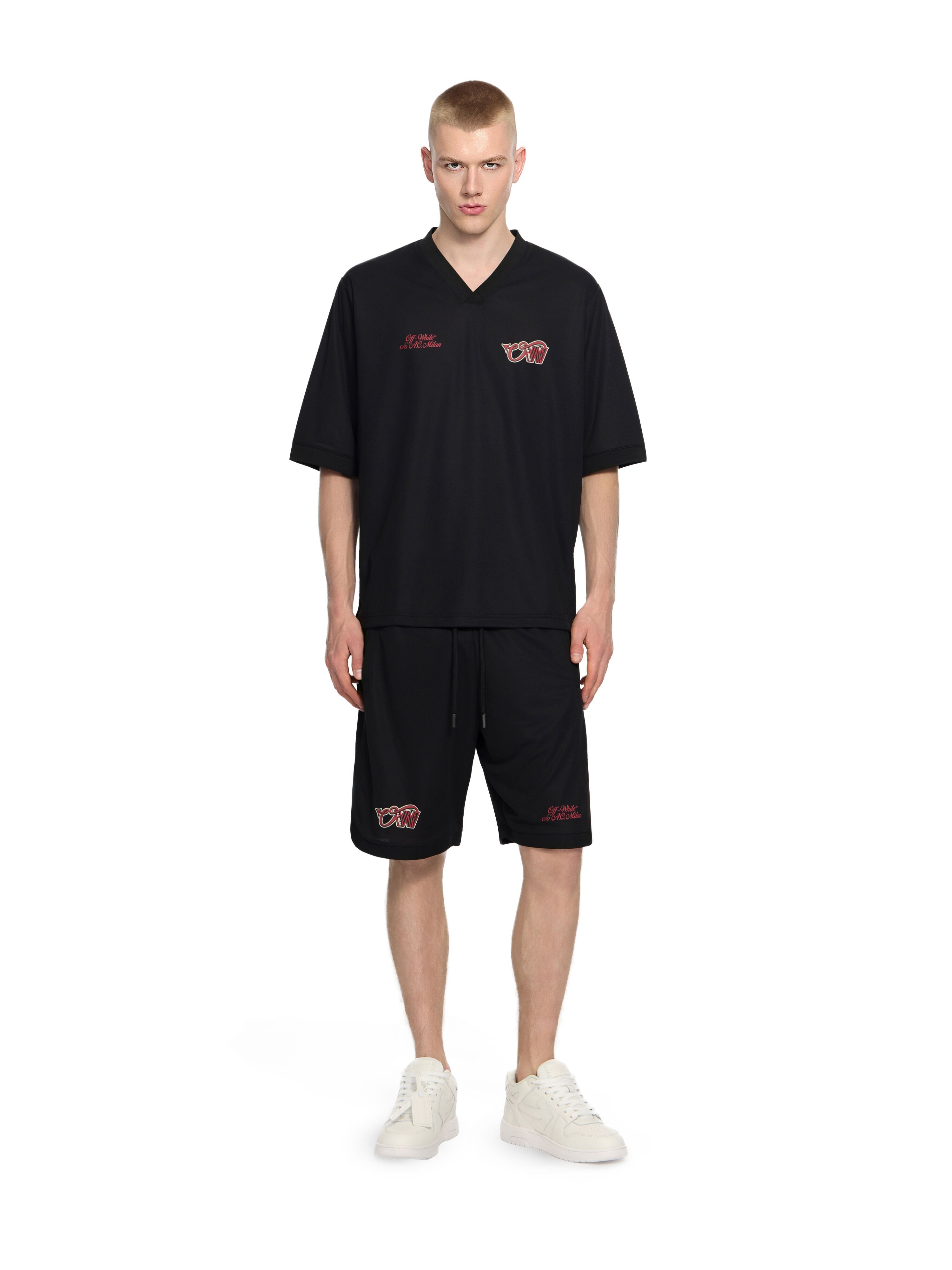 OFF WHITE Off-White™ c/o AC Milan Tech Shorts BLACK RED 44MCI01DG25F001
