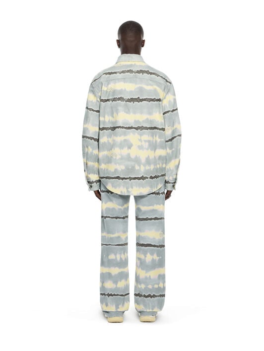 OFF WHITE All-over Tie-dye Slim Relax Jeans BLUE GREY 44MYA18JZ26D004