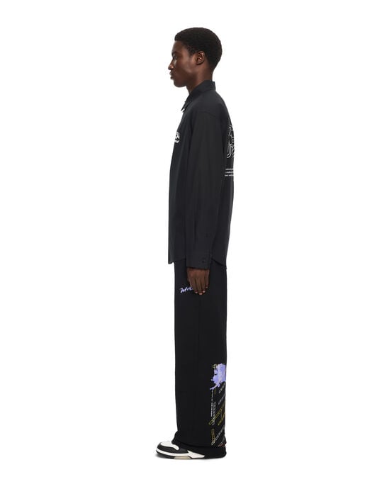 Off Line Half Arrow Poplin Overshirt OFF WHITE Off Line Half Arrow Poplin Overshirt BLACK 44MGE055F26F005