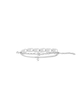 OFF WHITE Can Tab Layered Bracelet SILVER - SILVER OMOA10QF25MET001