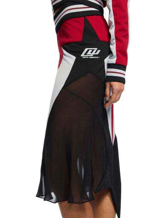 OFF WHITE Track Star Skirt RED DAHLIA - RODIO OWCN004W25JER001