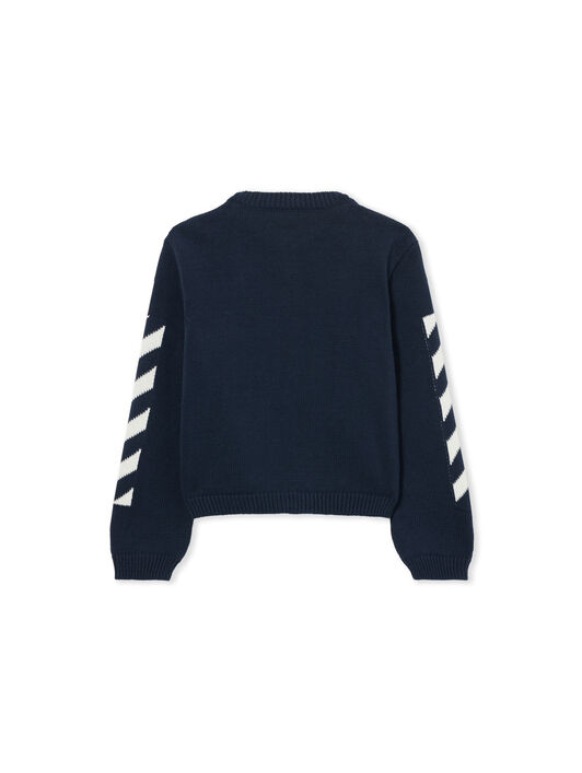 OFF WHITE Bookish Diagonal Cardigan SEABORNE 44BXK001S26K001