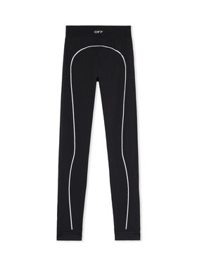 OFF WHITE Off Stamp Seamless Leggings BLACK - WHITE OWVV01EC99KNI001