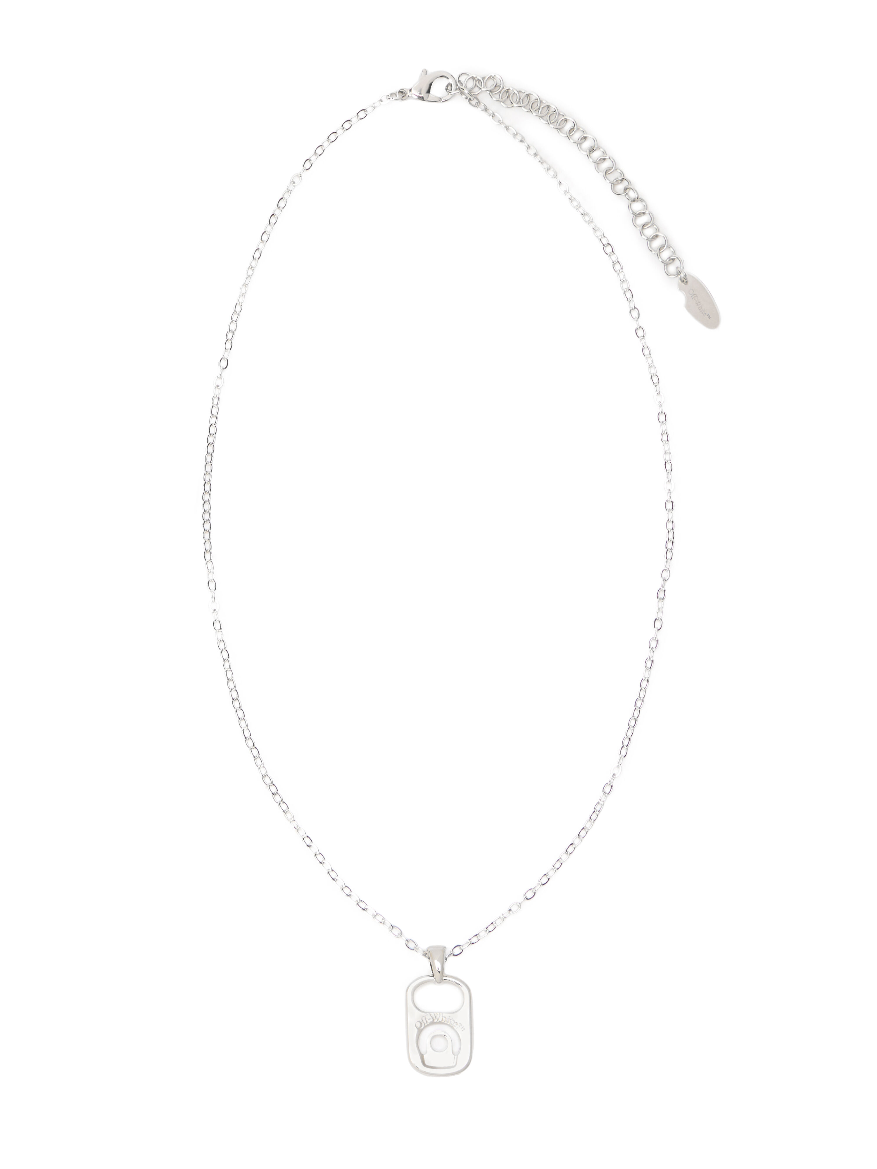 OFF WHITE Can Tab Necklace SILVER - SILVER OMOB15YF25MET001