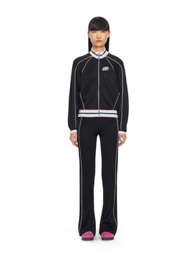 OFF WHITE Fluid Track Slim Pants Black-White 2CJ00AS26JER001