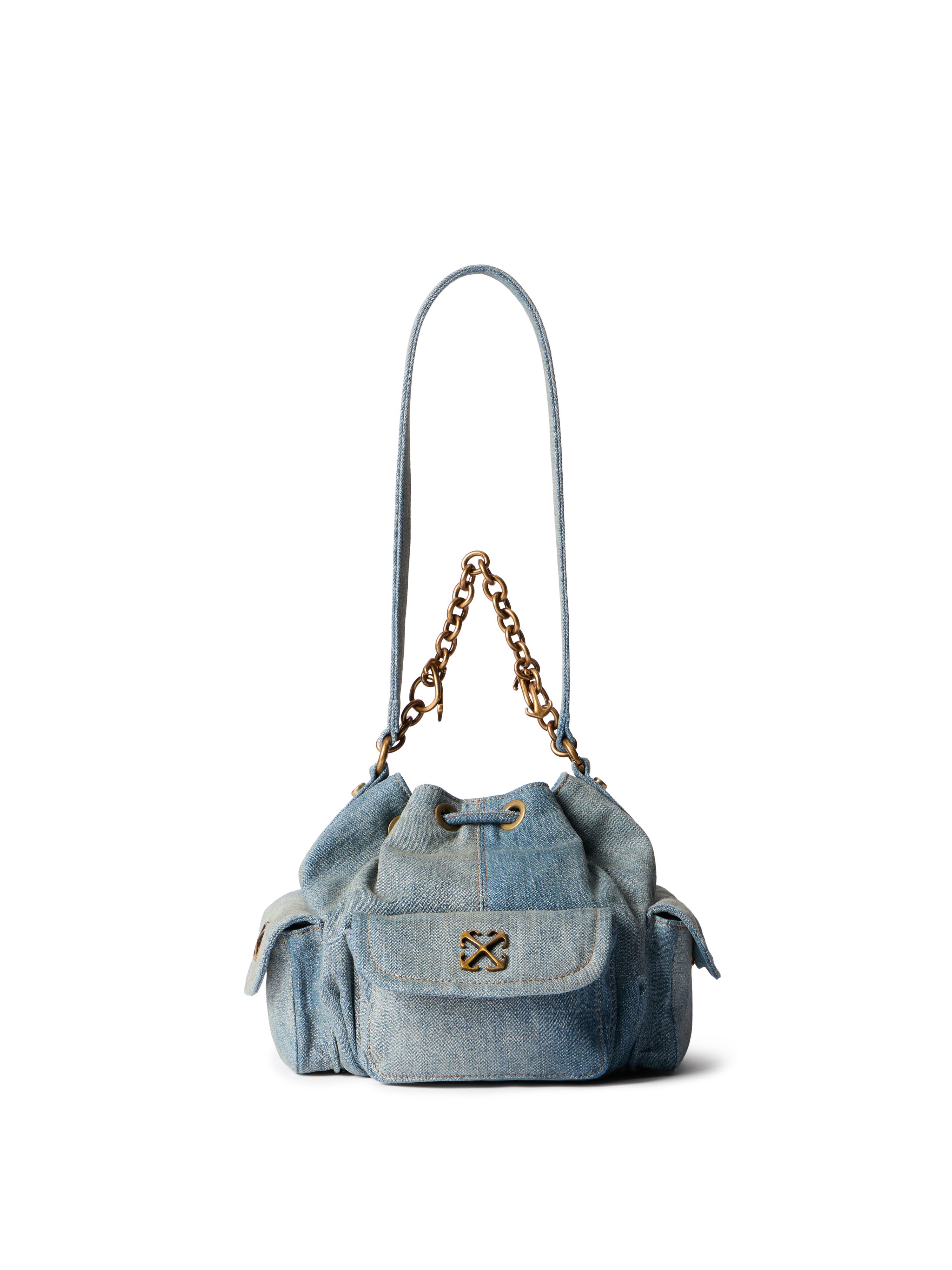 Dumbo.B Denim Bucket Bag OFF WHITE Dumbo.B Denim Bucket Bag DIRTY BLUE - NO COLOR OWMY002F25DEN001