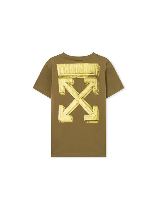 OFF WHITE Arrow Sketch Tee S/S MARTINI OLIVE 44BAA002S26J005