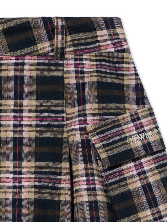 Logo Flannel Cargo Skirt OFF WHITE Logo Flannel Cargo Skirt BLUSH 44GCY003F26F001