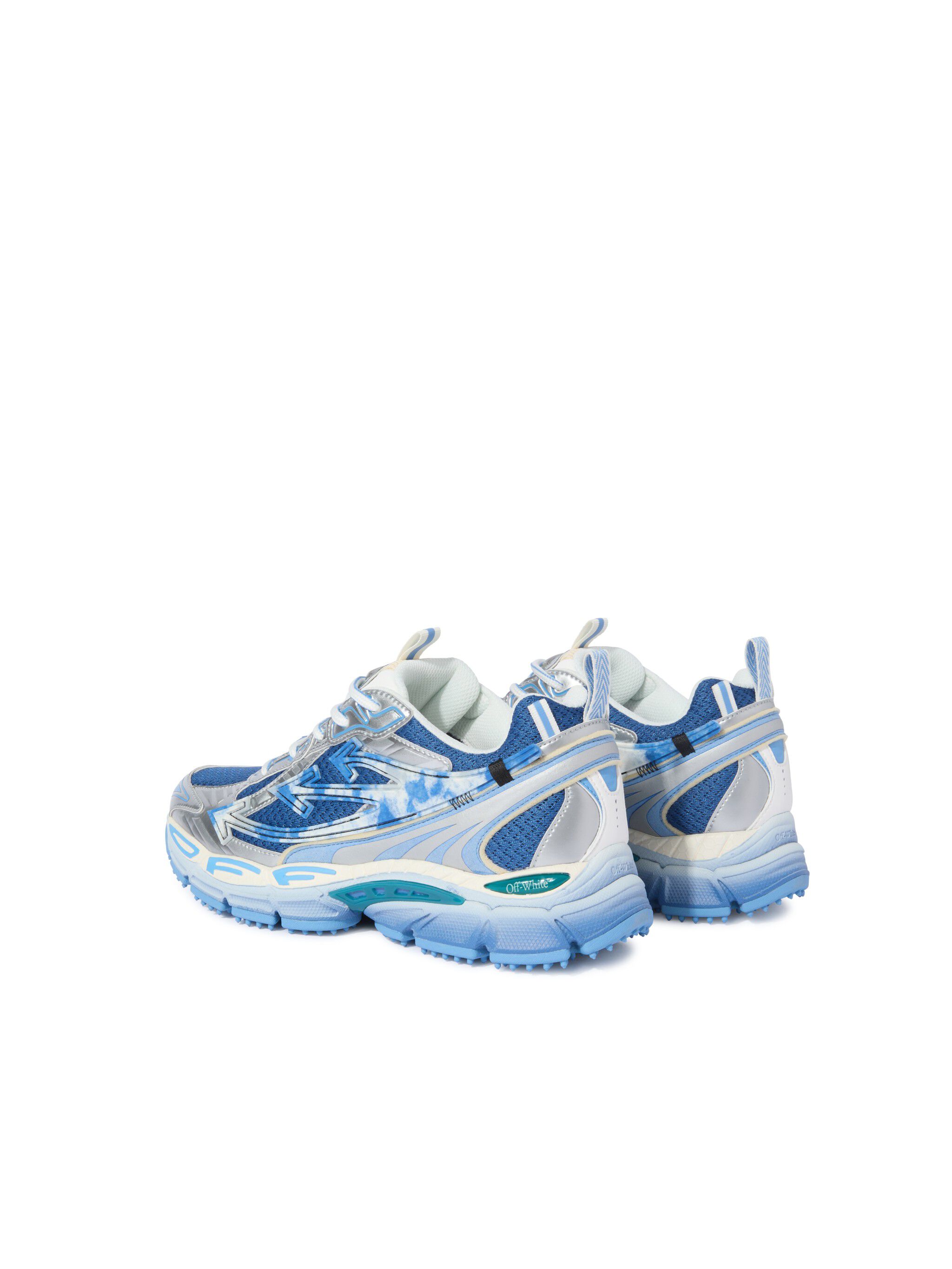 OFF WHITE Silber/Blaue Be Right Back Sneaker BLAU OWIA289S25FAB003
