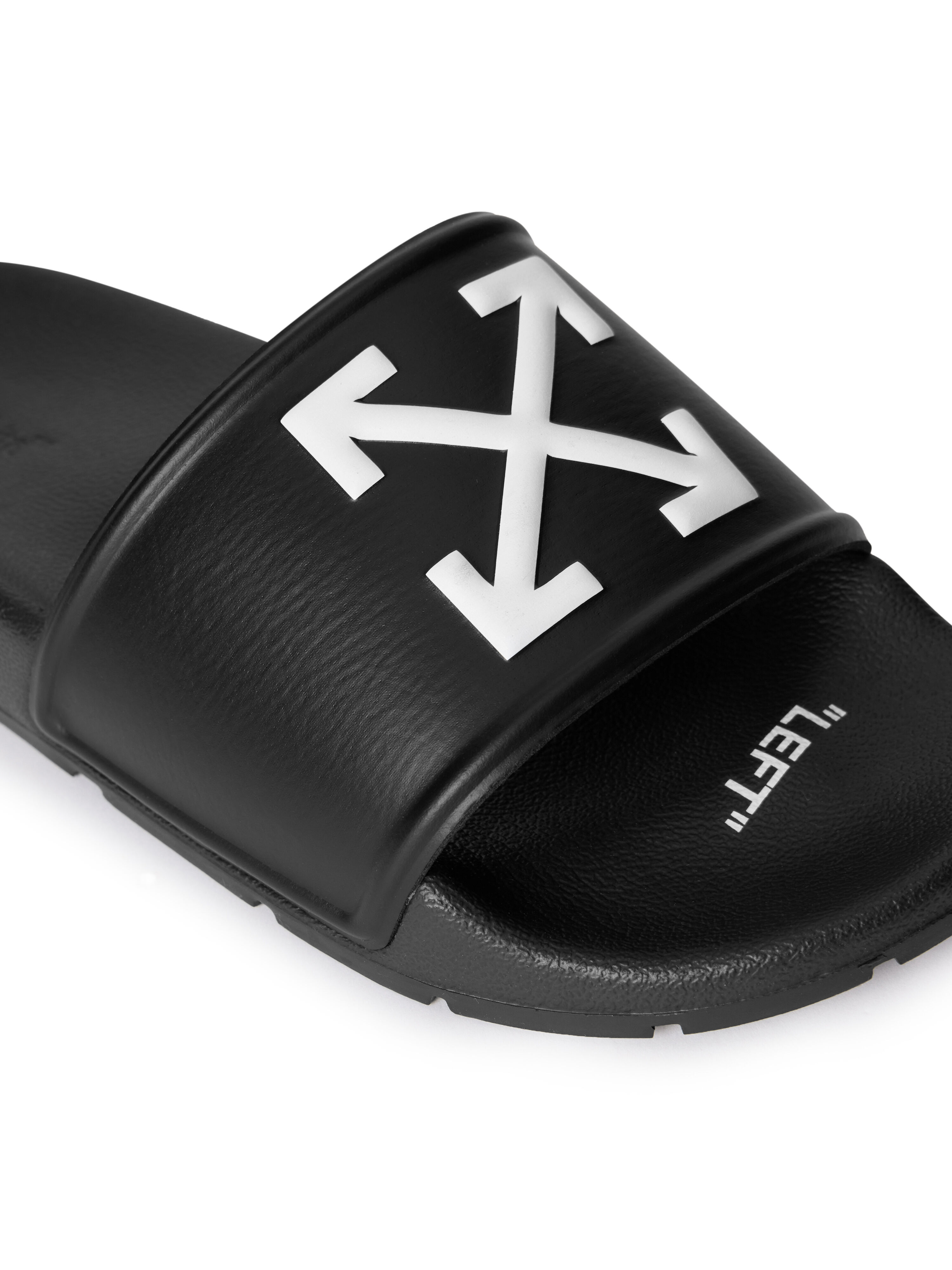 OFF WHITE ARROW SLIDER BLACK - WHITE OWIU003C99MAT001