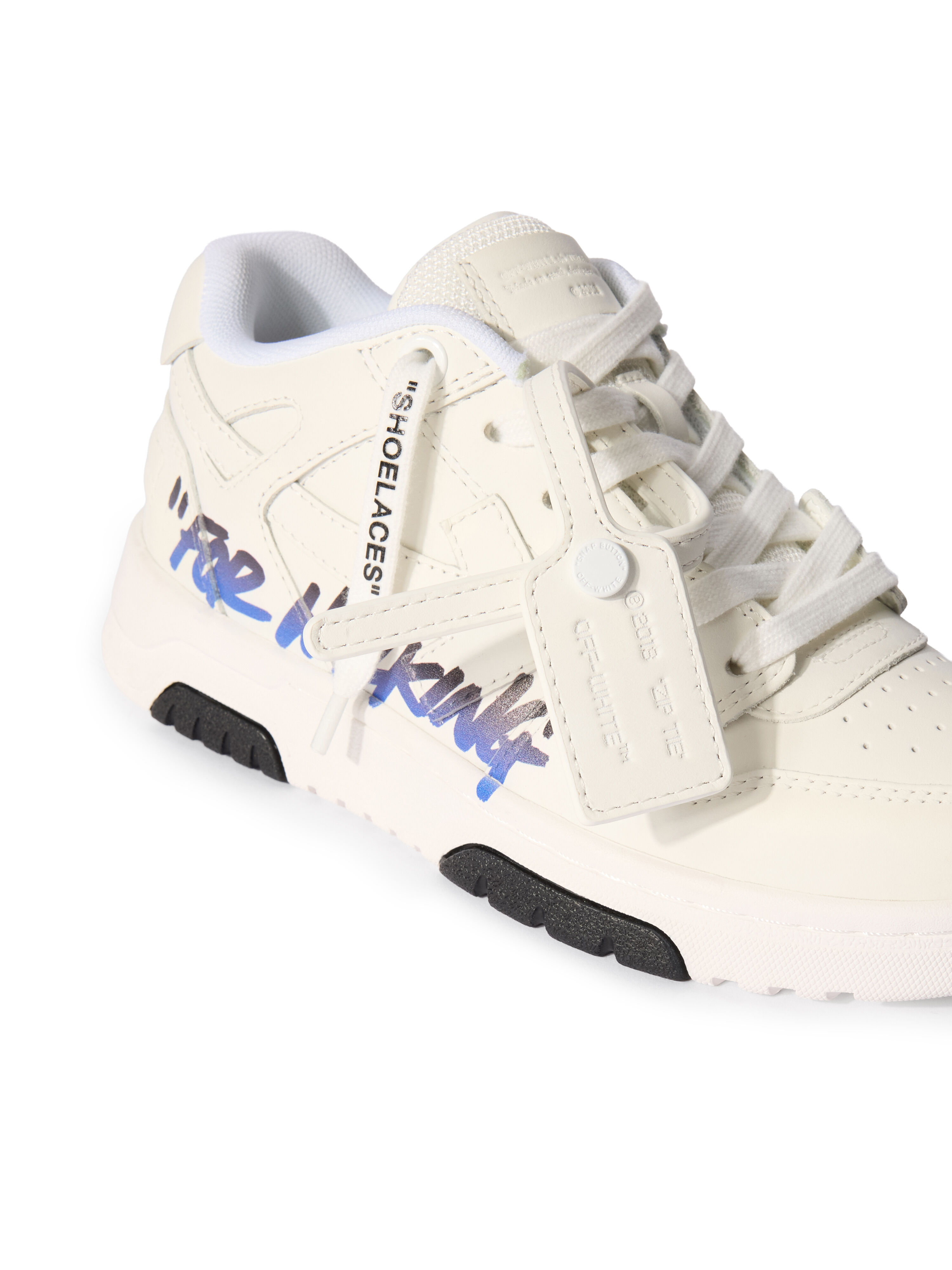 OFF WHITE Out Of Office For Walking Sneakers WHITE - DARK BLUE OBIA011F25LEA002