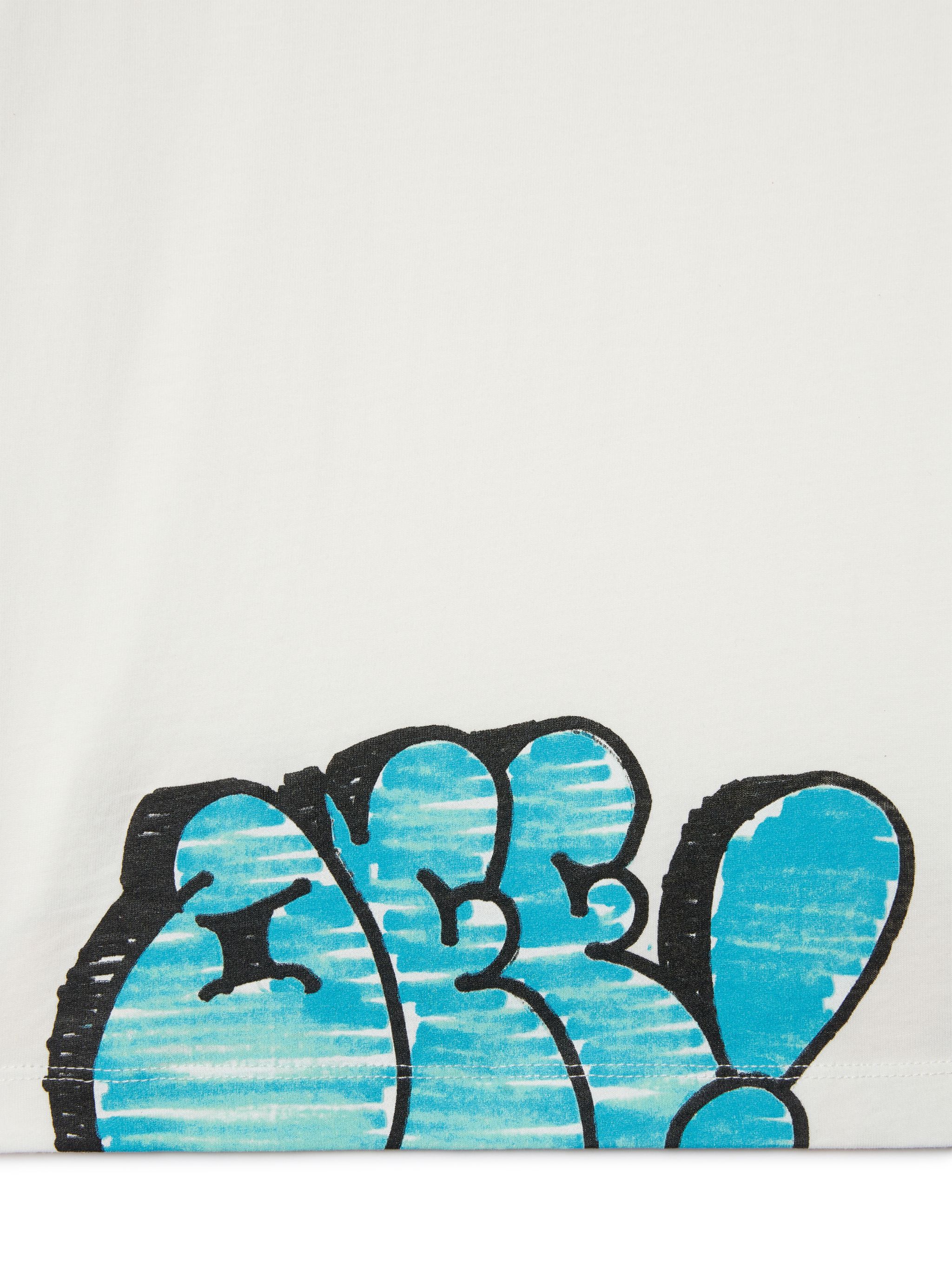 OFF WHITE Graffiti T-Shirt WHITE OBAA002S25JER005