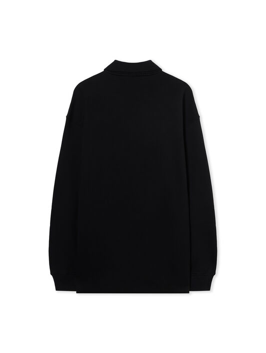 Sporty Polo Sweatdress OFF WHITE Sporty Polo Sweatdress BLACK-RED DAHLIA OWDF002F25FLE001