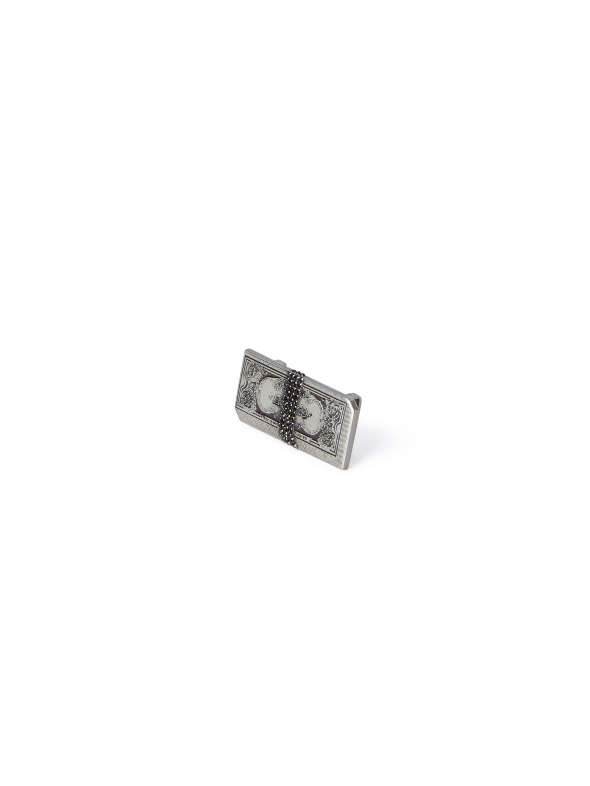 OFF WHITE Silver Dollar Dubrae Charm GREY OMZF001T25MET003